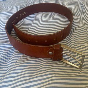 Italian Brown Leather Belt